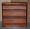 Vintage Bookcases in Flamed Hardwood from Shaws of London, Set of 2 3