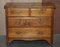 Antique Victorian Hardwood 2-Over-2 Chest of Drawers on Wheels 2