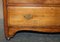 Antique Victorian Hardwood 2-Over-2 Chest of Drawers on Wheels 9