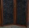 Victorian Embossed Leather & Water Colour Folding Screen 4