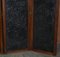 Victorian Embossed Leather & Water Colour Folding Screen, Image 4