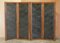 Victorian Embossed Leather & Water Colour Folding Screen 2