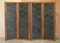 Victorian Embossed Leather & Water Colour Folding Screen, Image 2