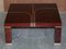 Modern Burr Walnut & Brass Inlay Coffee Table, Image 2