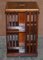 Antiker drehbarer Sheraton Revival Bücherregal aus Hartholz & Satinholz 6