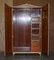 Large Light Walnut Wardrobe, 1940s 7