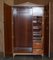 Large Light Walnut Wardrobe, 1940s, Image 16