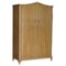 Large Light Walnut Wardrobe, 1940s, Image 1