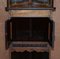 Antique Italian Hardwood & Boxwood Inlay Mirrored Back Corner Cabinet, 1880s 14