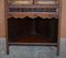 Antique Italian Hardwood & Boxwood Inlay Mirrored Back Corner Cabinet, 1880s 10