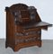 Victorian Carved Oak Secretaire, 1880s, Image 6