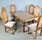 Tavolo da pranzo e sedie in legno di noce, set di 7, Immagine 7