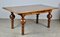 Walnut Parquetry Inlaid Dining Table and Chairs, Set of 7, Image 4
