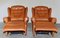 Tan Leather Electric Recliner Armchairs 10