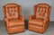 Tan Leather Electric Recliner Armchairs 9