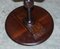 Antique Georgain / Victorian Stamped Hardwood Tripod Side Table 10