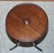 Antique Georgain / Victorian Stamped Hardwood Tripod Side Table 3