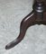 Antique Georgain / Victorian Stamped Hardwood Tripod Side Table 8