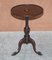 Antique Georgain / Victorian Stamped Hardwood Tripod Side Table 2