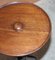 Antique Georgain / Victorian Stamped Hardwood Tripod Side Table 9