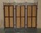 Vintage Wrought Iron, Bergere & Hardwood Triple Panel Room Divider 3