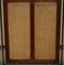 Vintage Wrought Iron, Bergere & Hardwood Triple Panel Room Divider 11