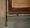 Vintage Wrought Iron, Bergere & Hardwood Triple Panel Room Divider 16