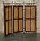 Vintage Wrought Iron, Bergere & Hardwood Triple Panel Room Divider, Image 2