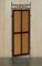 Vintage Wrought Iron, Bergere & Hardwood Triple Panel Room Divider 18