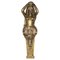 Estatua de Herm de cariátide italiana antigua tallada a mano de madera dorada, 1880, Imagen 1