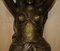 Estatua de Herm de cariátide italiana antigua tallada a mano de madera dorada, 1880, Imagen 7