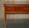 Burr Yew Wood Two Drawer Coffee Table & Butlers Serving Trays from Bradley Furniture 3