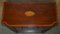 Sheraton Flamed Hardwood Lion Head Handle Chest of Drawers, 1859, Image 11