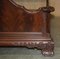 Antique Victorian Flamed Hardwood Double Bed Frame, 1880s 11