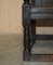 17th Century English Jacobean Hand Carved Oak Armchair with Tudor Panelling 10
