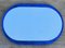 Mid-Century Modern Cobalt Blue Wall Mirror from Veca, Italy 4