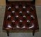 Vintage Hand Dyed Brown Leather Chesterfield Tufted Dining Chairs, Set of 6, Image 18