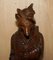 Antique Collectable Black Forest Hand Carved Fox Whip Hook, 1880 3