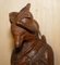 Antique Collectable Black Forest Hand Carved Fox Whip Hook, 1880, Image 4