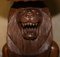 Vintage Hand Carved Male Lion Stools with Ornate Decoration, Set of 2, Image 7