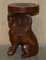 Taburetes masculinos de león vintage tallados a mano con decoración ornamental. Juego de 2, Imagen 16