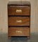 Military Campaign Side Table with Drawers, 1940s 18