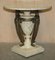 Vintage Egyptian Revival Side Table with Marble Top 2