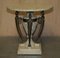 Vintage Egyptian Revival Side Table with Marble Top, Image 16