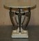 Vintage Egyptian Revival Side Table with Marble Top 17