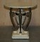 Vintage Egyptian Revival Side Table with Marble Top, Image 17