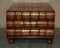 Large Six Drawer Stack of Scholars Library Books Coffee Table with Brown Leather Top 13