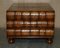 Large Six Drawer Stack of Scholars Library Books Coffee Table with Brown Leather Top, Image 13