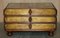 Large Six Drawer Stack of Scholars Library Books Coffee Table with Brown Leather Top, Image 3