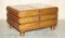 Large Six Drawer Stack of Scholars Library Books Coffee Table with Brown Leather Top 2